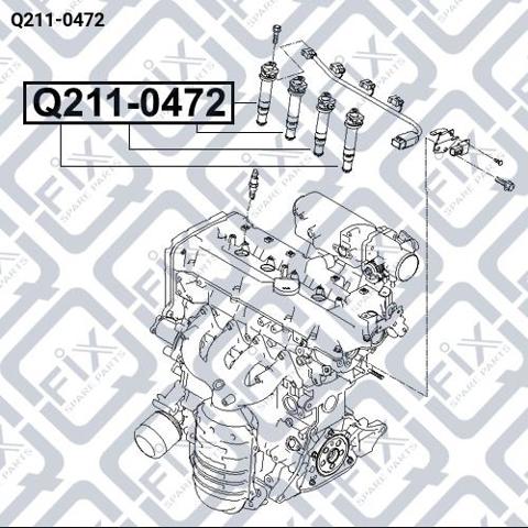 Котушка запалювання Q-fix Q2110472 ціна, від 20.40 USD