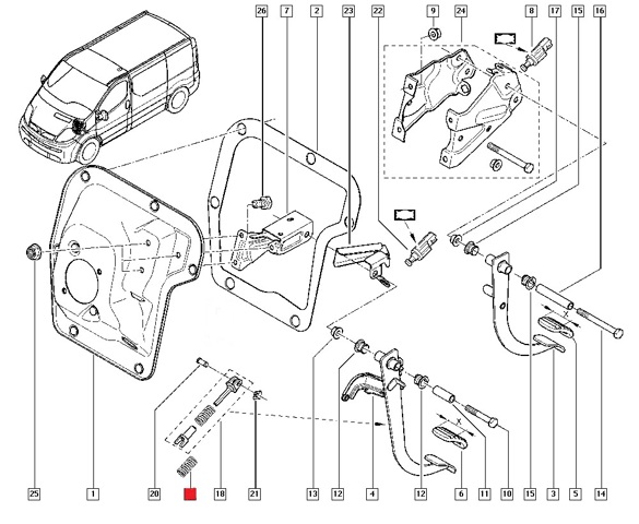 Пружина педалі зчеплення General Motors 91159901 ціна, від 6.76 USD