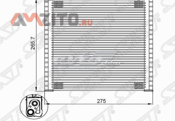 Купити ST8850160420 SAT Радіатор опалювача салону