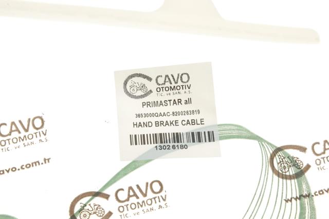 Трос ручного гальма задній, лівий Cavo 1302618