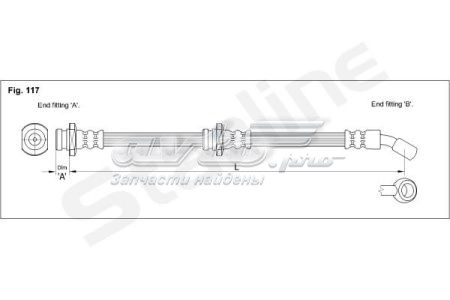 Гальмівні шланги передні HADH1221 Starline