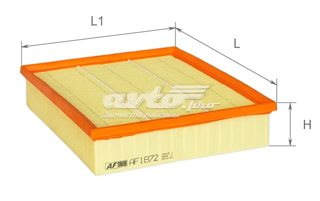 Фільтр повітряний Alpha Filter AF1872