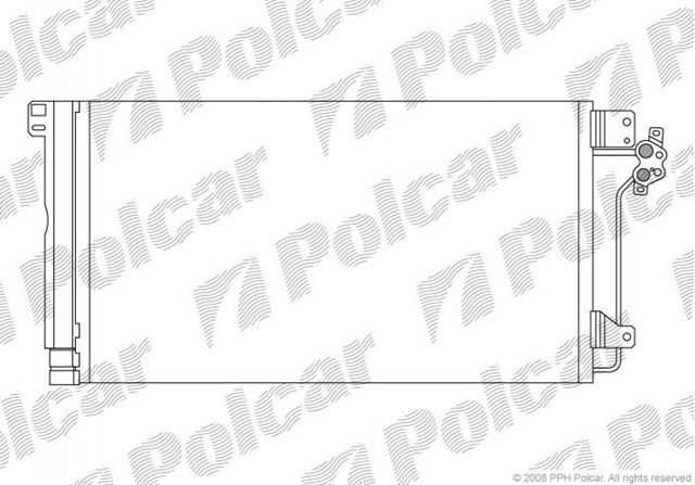 Радіатор кондиціонера 9568K8C1 Polcar