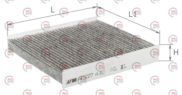 Фільтр повітряний обігрівача Alpha Filter AF5077A ціна, від 3.86 USD