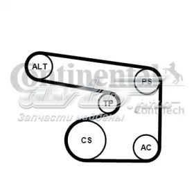 Купити 6PK1900K1 Continental/Siemens Ремінь приводний, агрегатів, комплект