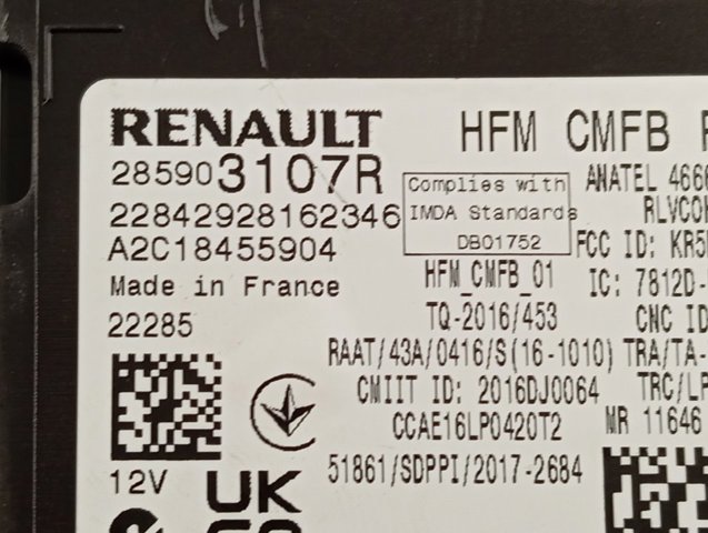  Renault (RVI) 285903107R ціна, від 84.84 USD