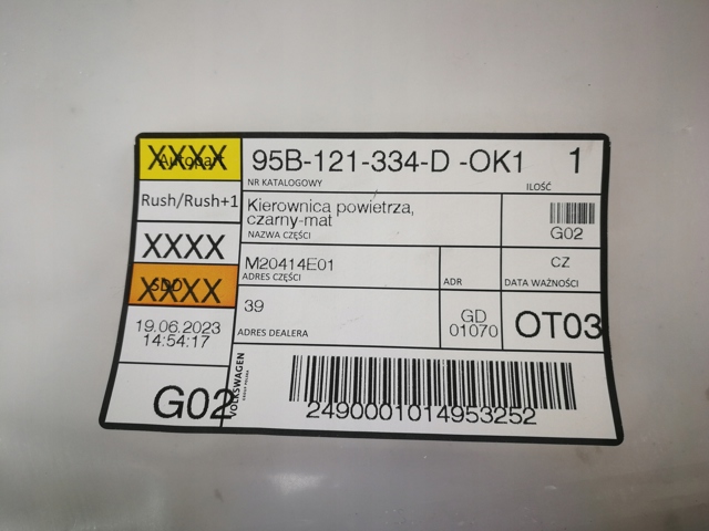 95B121334DOK1 Porsche 