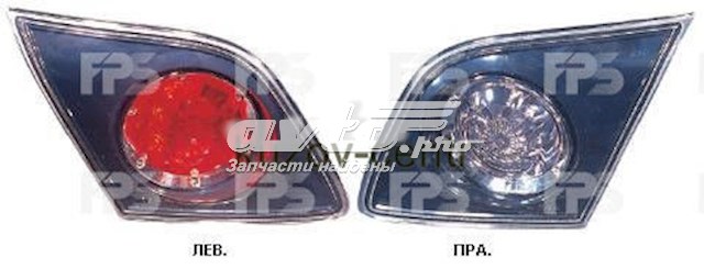 BP4K513G0C Mazda Ліхтар задній лівий, внутрішній