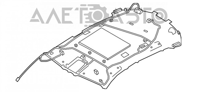 Обшивка даху Nissan/Infiniti 739B05NB0A ціна, від 199.34 USD