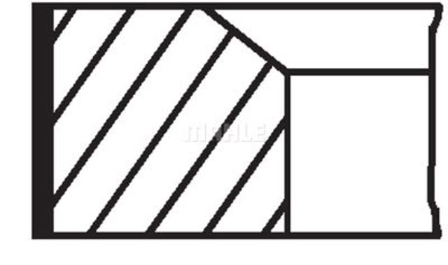 681RS001060N0 Mahle Original Кільця поршневі на 1 циліндр, STD.