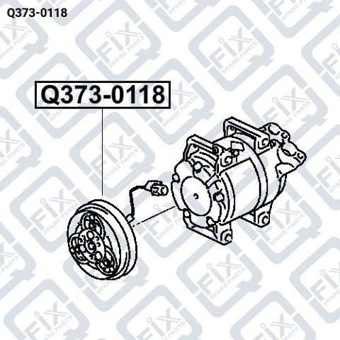 Муфта компресора кондиціонера Q-fix Q3730118 ціна, від 55.03 USD