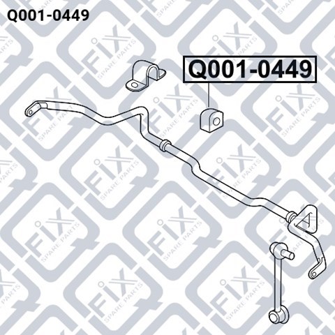 Подушка стабілізатора Q-fix Q0010449 ціна, від 3.23 USD