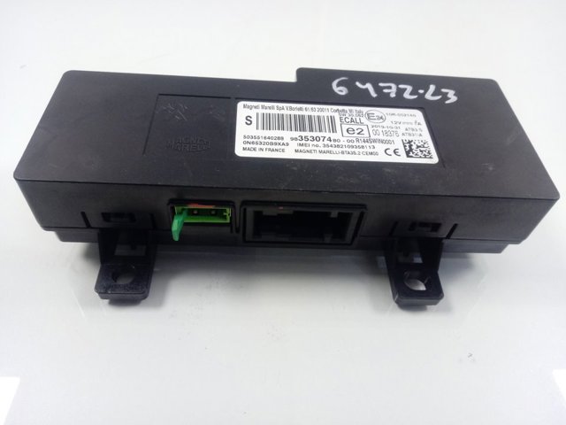 9835307480 Peugeot/Citroen Блок керування Bluetooth