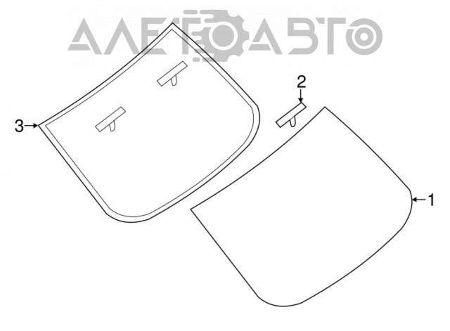 Скло автомобільне заднє Nissan/Infiniti 797123TA1A ціна, від 459.52 USD