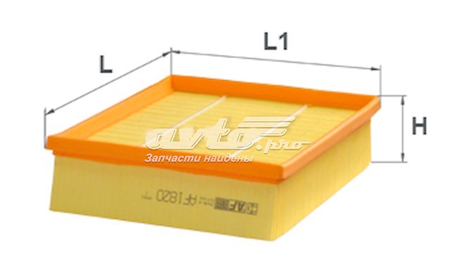 Елемент повітряного фільтра Alpha Filter AF1820 ціна, від 4.05 USD