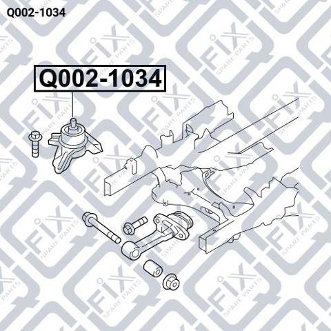 Q0021034 Q-fix Права подушка мотора