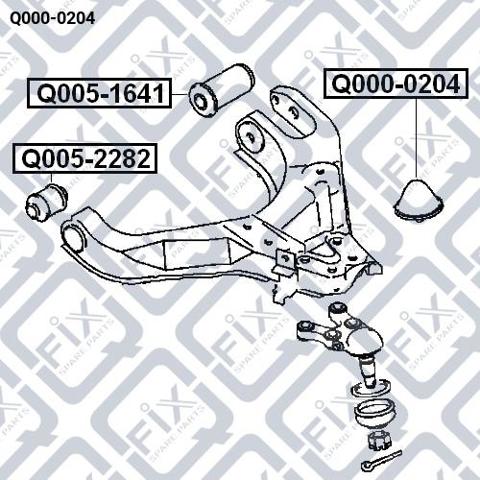 Відбійник важеля переднього нижнього Q0000204 Q-fix