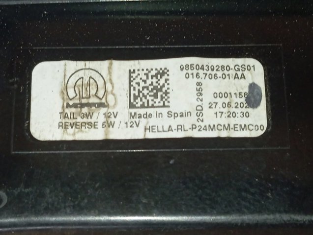 Стоп задній Peugeot/Citroen 9850439280 ціна, від 79.65 USD