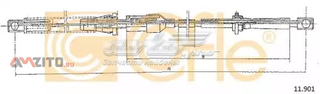 Трос газу 11901 Cofle