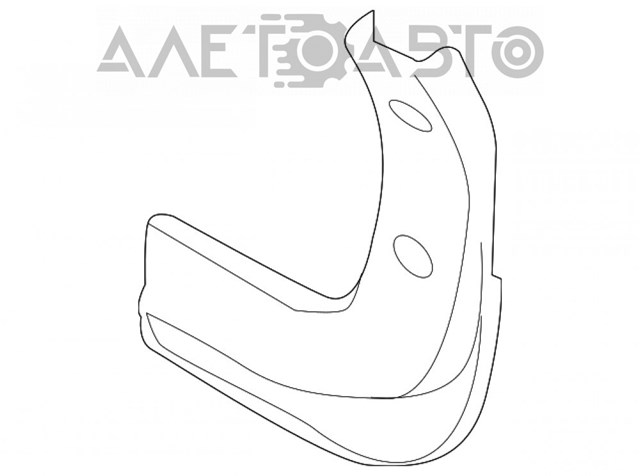 Купити 86841B2000 Hyundai/Kia Бризковики задній, лівий