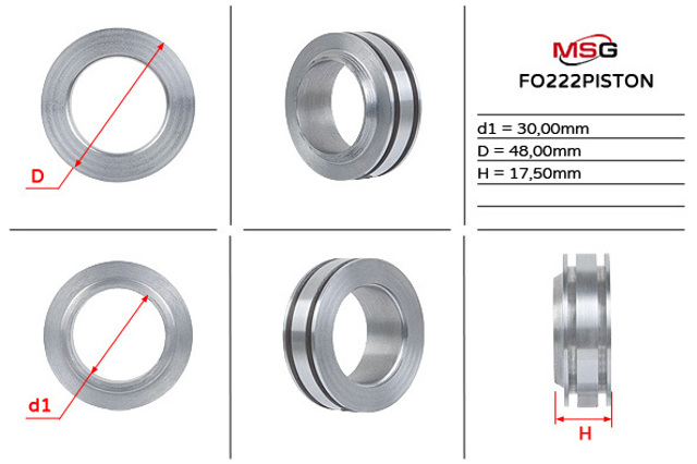 Купити FO222PISTON MSG 