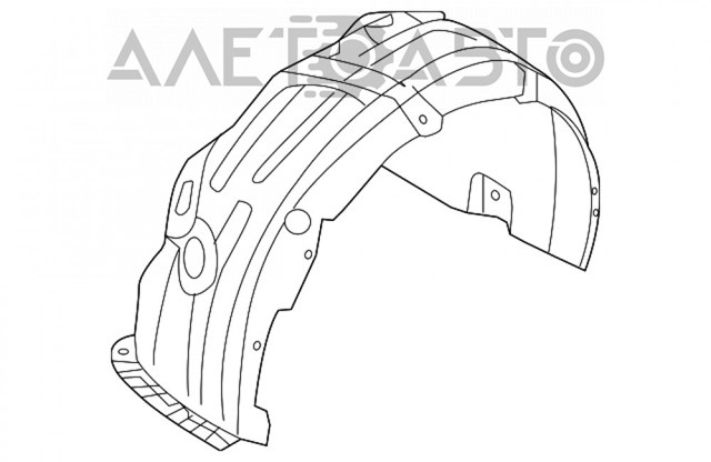 86812D5000 Hyundai/Kia Підкрилок переднього крила, правий