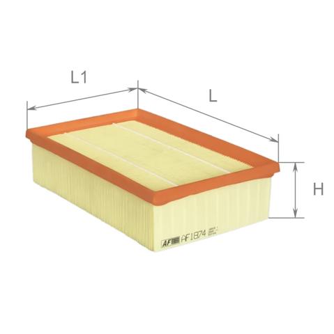 Елемент повітряного фільтра Alpha Filter AF1874 ціна, від 5.48 USD