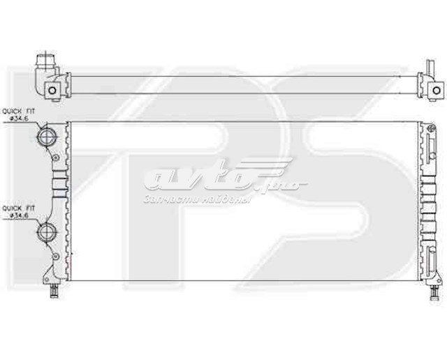 Радіатор охолодження FPS FP26A112