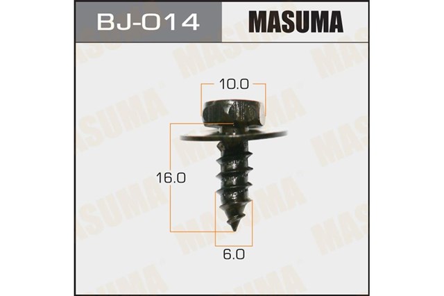 Купити BJ014 Masuma Пістон (кліп) кріплення підкрилки переднього крила