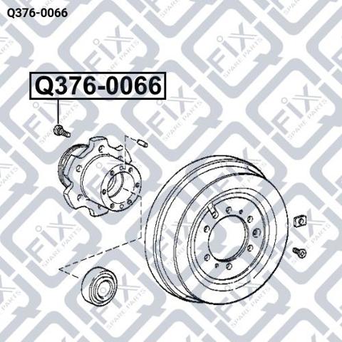 Шпилька колісна, задня Q-fix Q3760066 ціна, від 3.33 USD