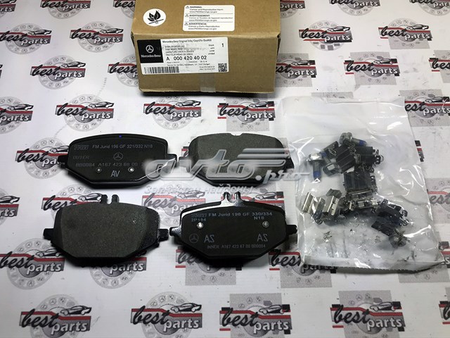 Задні гальмівні колодки Mercedes A0004204002 ціна, від 80.85 USD