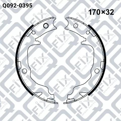 Колодки ручника Q0920395 Q-fix