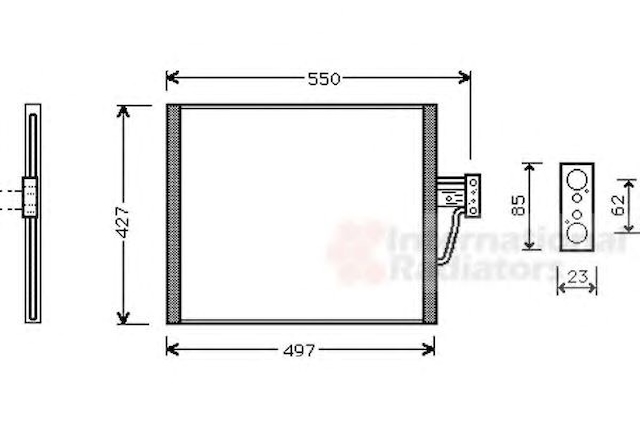 Конденсатор кондиціонера VAN Wezel 6005213 ціна, від 74.39 USD