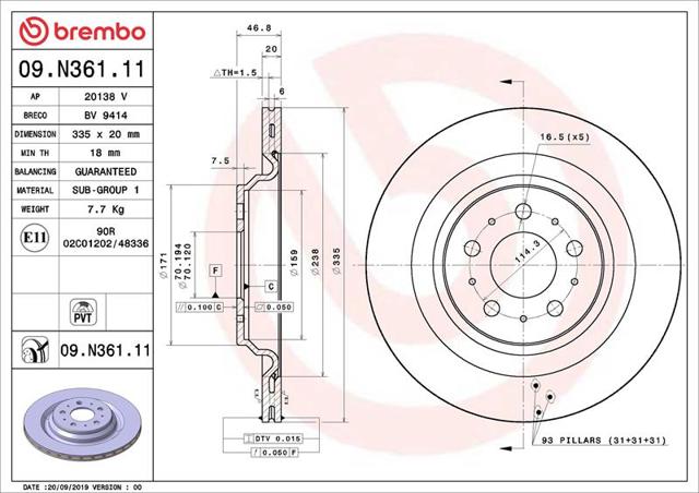 AR84007XPR Power Stop Дискові гальма
