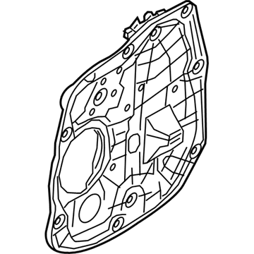 Купити 83401A7011 Hyundai/Kia Механізм склопідіймача двері задньої, лівої