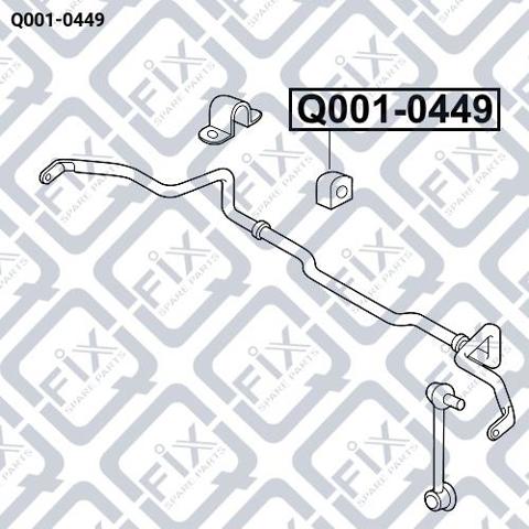 Подушка стабілізатора Q-fix Q0010449 ціна, від 3.23 USD