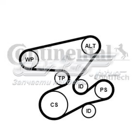 6PK2080K1 Continental/Siemens Ремінь приводний, агрегатів, комплект