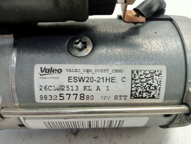 9832577880 Opel Стартер двигуна
