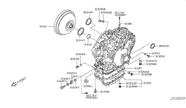  383423WX0C Nissan