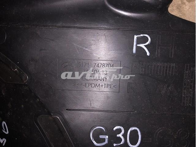 51717478704 BMW Захист бампера переднього, права