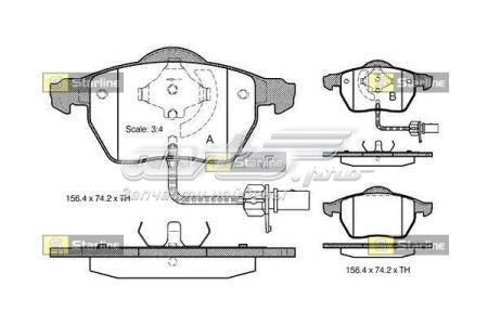 SBDS301 Starline Передні гальмівні колодки