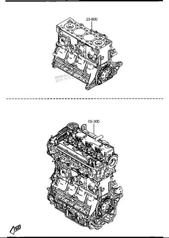 Двигун у зборі Mazda 3 (BL) (Мазда 3)