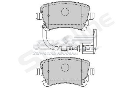 SBDS826P Starline Колодки гальмівні задні, дискові