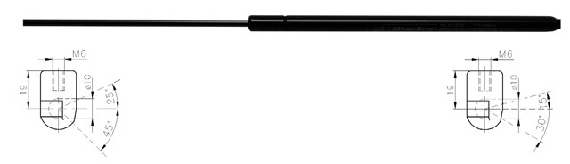 Амортизатор двері задньої Starline 7664800 ціна, від 5.58 USD