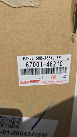6700148210 Toyota Пасажирські передні двері
