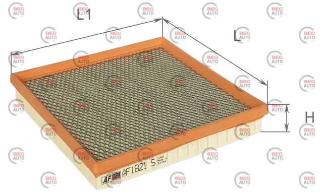 Елемент повітряного фільтра Alpha Filter AF1821S ціна, від 4.07 USD