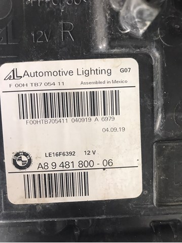 Купити 63117933322 BMW Права блок фара