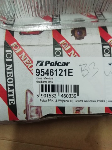 Фара правая Polcar 9546121E ціна, від 10.27 USD