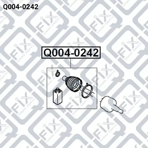 Q0040242 Q-fix Пильник ШРУСа зовнішній, правий