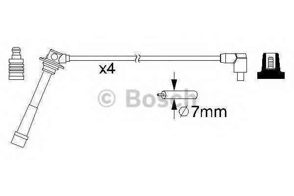 Дріт високовольтний Bosch 986357198